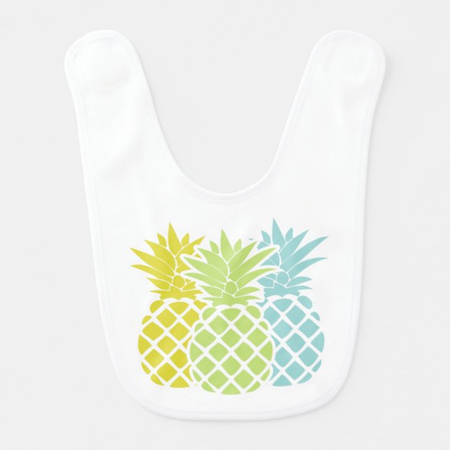 Colorful Pineapples Bib (Front)