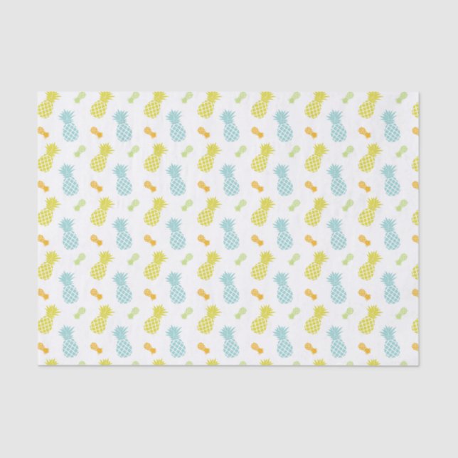 Colorful Pineapples Pattern Tissue Paper (Front)