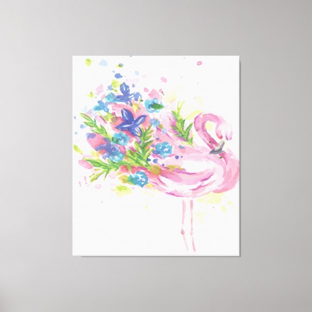 Colorful Pink Flamingo Print Art Lovers (Front)