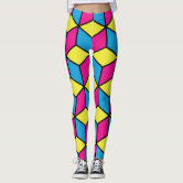 Neon Bright Pop Art Girly Cute Funky 80s Style Leggings