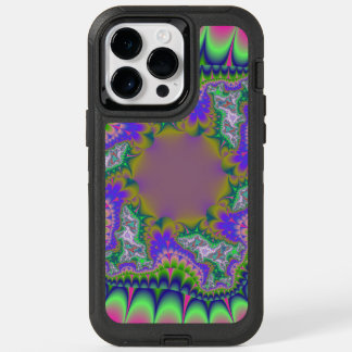 Colorful Pink, Green and Blue Fractal OtterBox iPhone 14 Pro Max Case