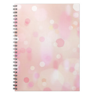 Colorful Pink Pastel Bokeh Notebook