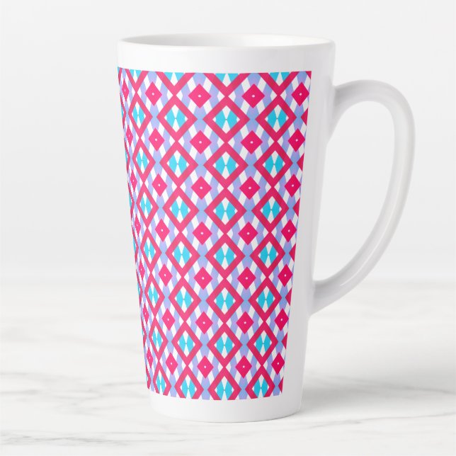 Colorful pink, purple and blue latte mug (Right)