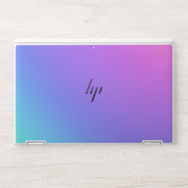 Colorful Pink, Purple, Blue Gradient HP Laptop Skin (Front)