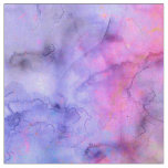Colorful Pink Purple Mixed Watercolor Pattern Fabric