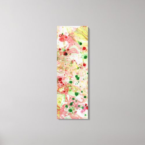 Colorful Pink Red Yellow Green Trendy Modern Canvas Print