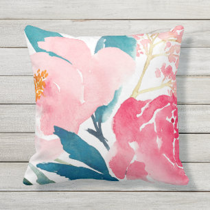 Pink And Teal Decorative Throw Pillows HOLIDAYS 2024 Zazzle
