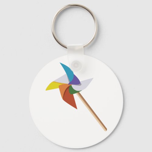 Colorful Pinwheel Keychain