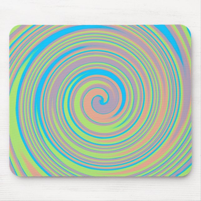 Colorful pinwheel pattern mousepad (Front)