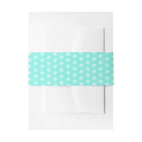 Colorful Pinwheel Themed Wedding Invitation Belly Band