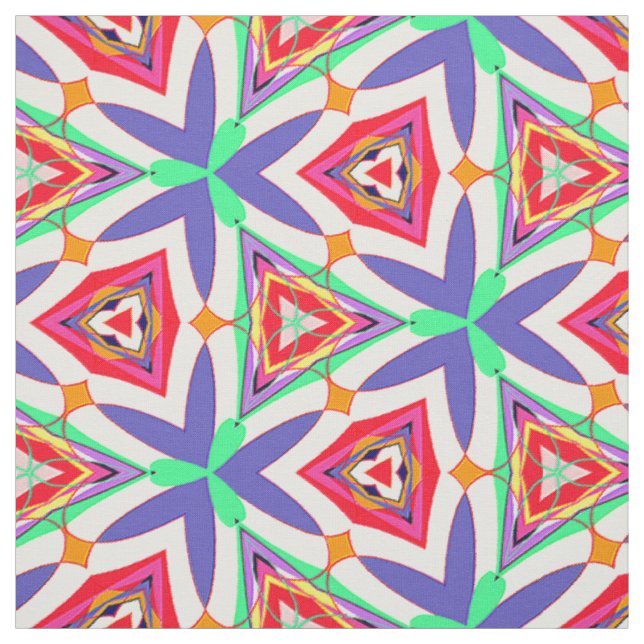 Colorful Pinwheels Pattern Fabric (Swatch)