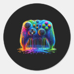 Colorful Pion For Gaming Gamer Graphic Design 1  Classic Round Sticker