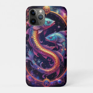 Colorful Pisces Zodiac Symbol iPhone 11 Pro Case