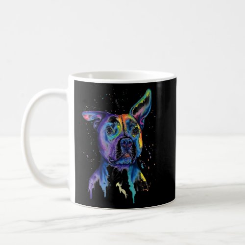 Colorful Pit_Bull Terrier Dog Love_R Dad Mom Boy G Coffee Mug