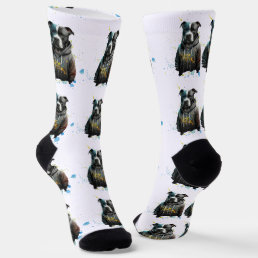 Colorful Pitbull - Cute Pet Dog  Socks