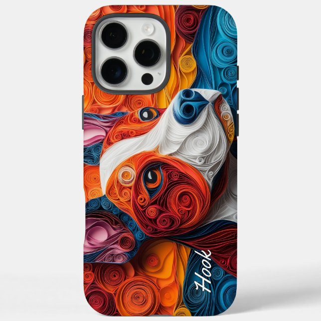 Colorful Pitbull Terrier Portrait Case-Mate iPhone Case (Back)