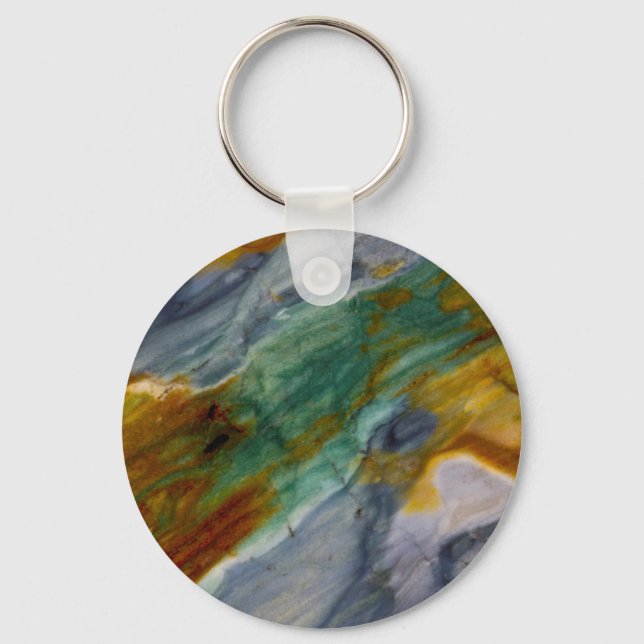 Colorful Piute Jasper Keychain (Front)