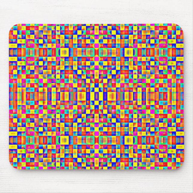 Colorful Pixels Mouse Pad (Front)