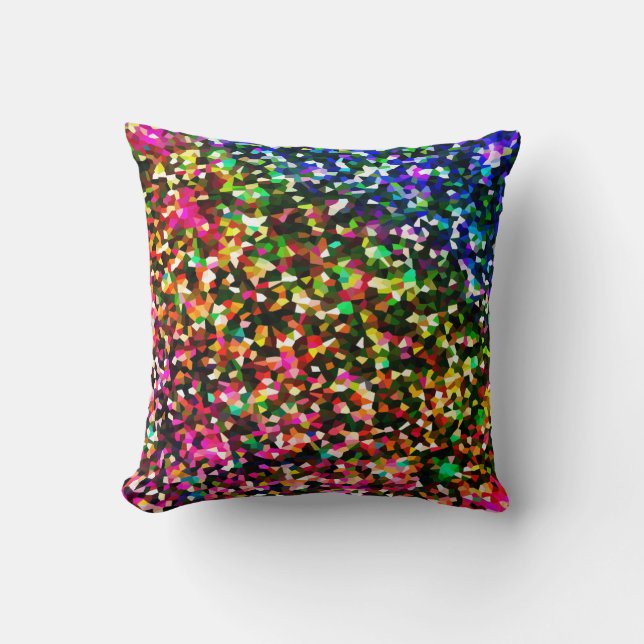 Colorful Pixels Pillow (Front)