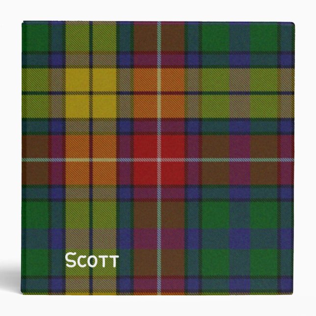 Colorful Plaid Binder (Front)