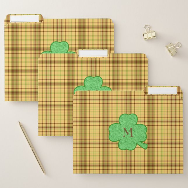 Colorful Plaid File Folder (Set)