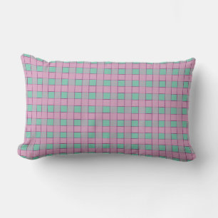COLORFUL PLAID LUMBAR PILLOW