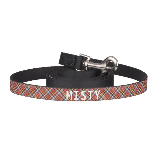 Colorful Plaid Pet Leash (Hook)