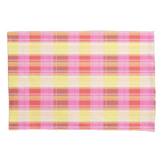 Colorful Plaid Pillowcase