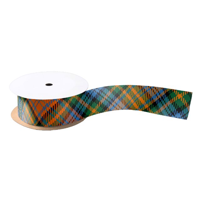Colorful Plaid Rustic Tartan Satin Ribbon (Spool)