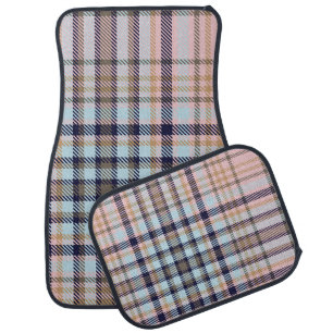 Colorful Plaid textured seamless patternabstract, Car Floor Mat