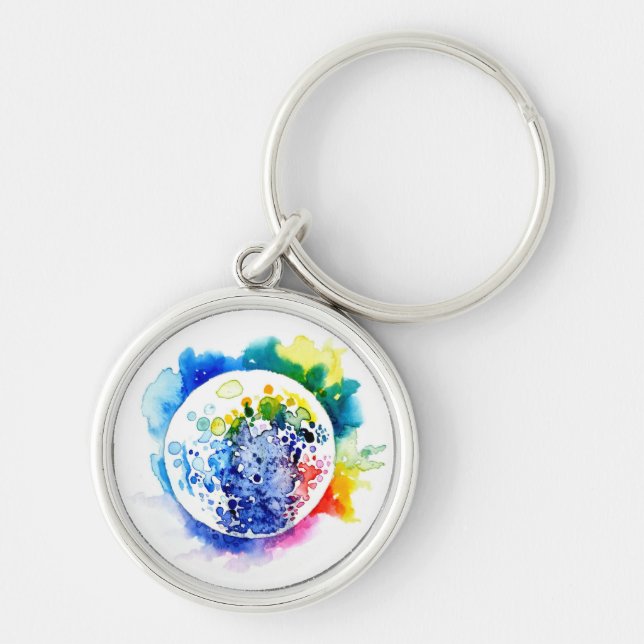 Colorful planet keychain (Front)