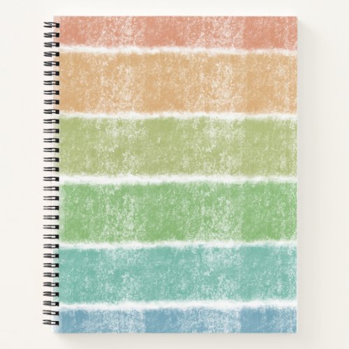 Colorful planks spiral notebook notebook