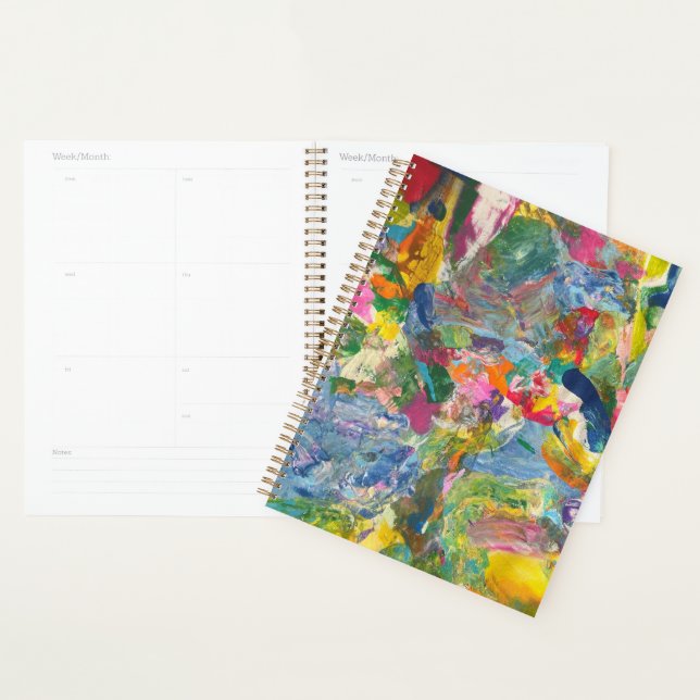 Colorful Planner Aesthetic Agenda Book Organizer (Display)
