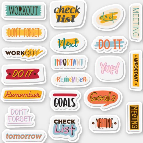 Colorful Planner sticker pack