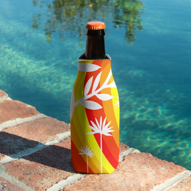 Colorful Plant Illustration Bottle Cooler (In Situ Pool)
