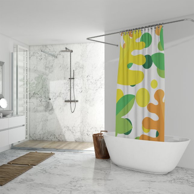 colorful plants shower curtain (Creator Uploaded)