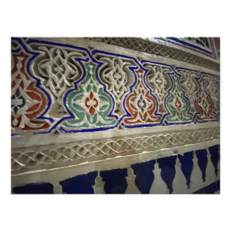 Colorful Plaster and Tile - Marrakech, Morocco Photo Print