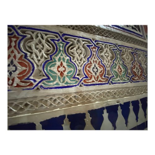 Colorful Plaster and Tile _ Marrakech Morocco Photo Print