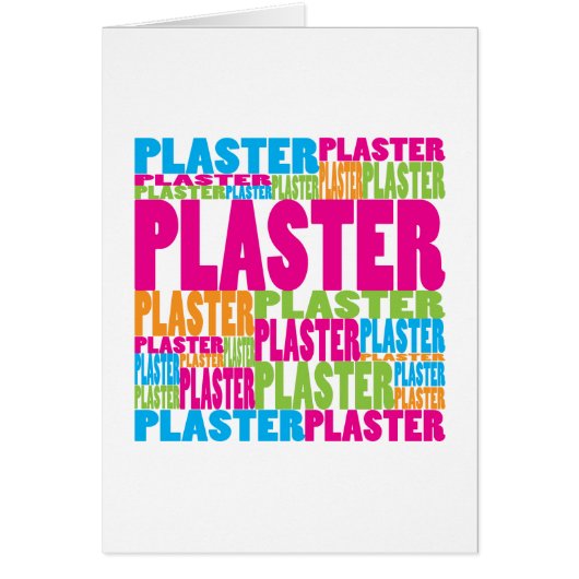 Colorful Plaster Cards (Front)