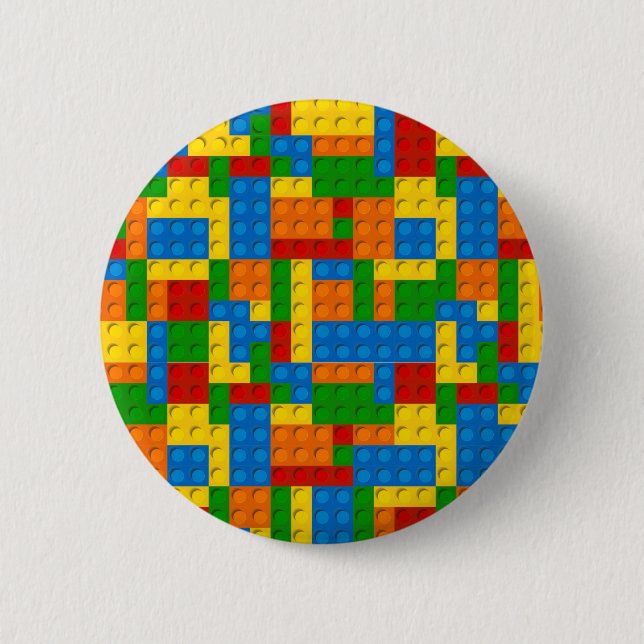 colorful plastic blocks button (Front)