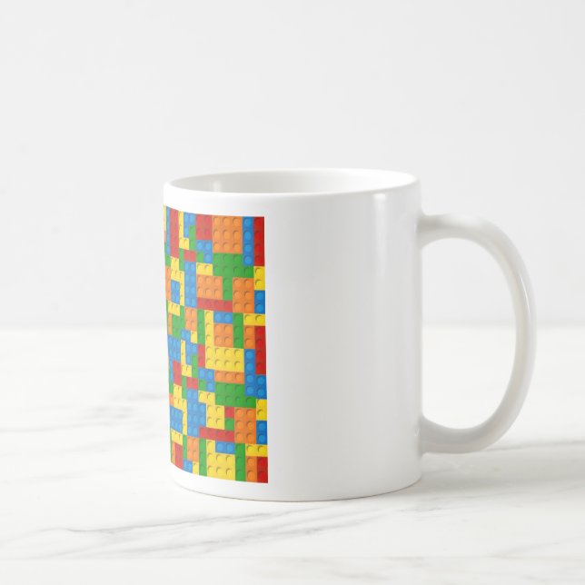 colorful plastic blocks coffee mug (Right)