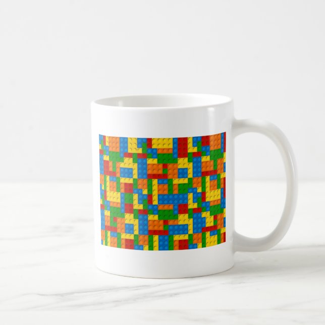 colorful plastic blocks coffee mug (Right)