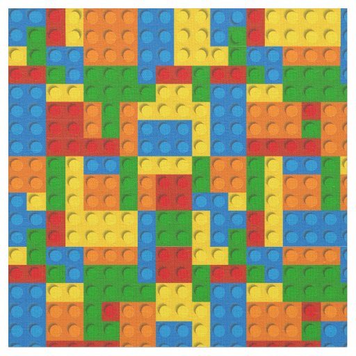 colorful plastic blocks fabric