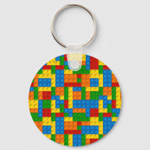 colorful plastic blocks keychain