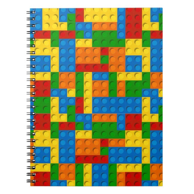 colorful plastic blocks notebook (Front)