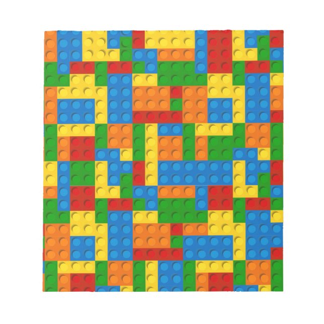 colorful plastic blocks notepad (Front)
