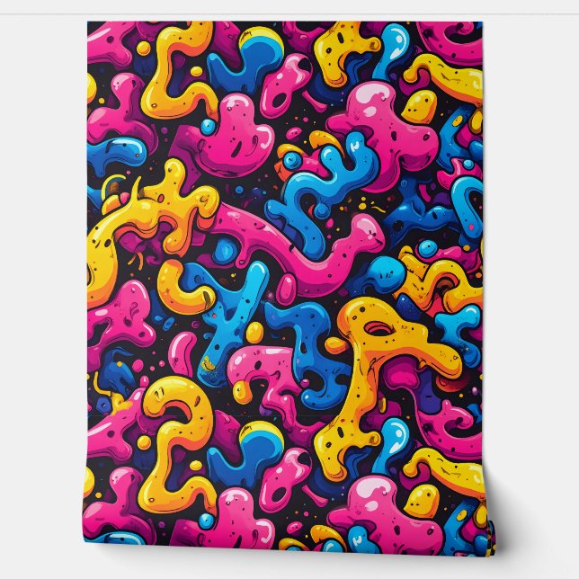 Colorful Playful Maximalist Design Wallpaper (Unrolling)