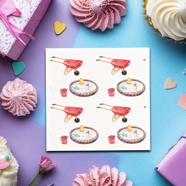 Colorful Playground Birthday Party Napkins (Creator Uploaded)