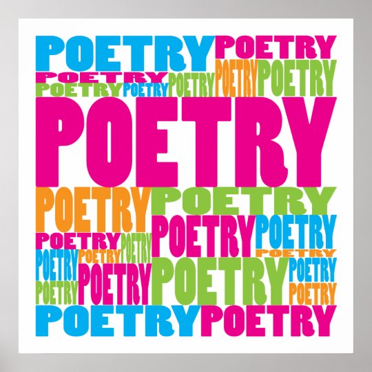 Colorful Poetry Poster | Zazzle.com