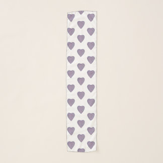 Colorful Pointillism Hearts on Scarves